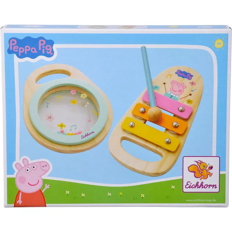 Peppa Pig Wood-musiikkisetti, musiikkilelu 2-osainen