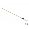 Delock 86781 kuituoptiikan puhdistuspuikot, 15 cm, valkoinen, 5 kpl