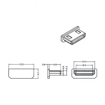 Liittimen suojakansi HDMI mini-C DeLOCK 64028