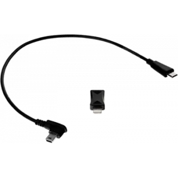 USB-datakaapeli No name microUSB - microUSB ja Lightning, musta, malli 0-07-0258-0.08_LF