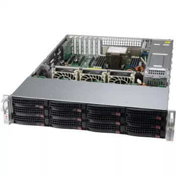 2HE Supermicro kotelo SuperChassis 2U CSE-826BAC12-R802LPB