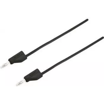 VOLTCRAFT mittajohto [pistoke 4 mm - pistoke 4 mm] 1,5 m musta MSB-300 (MSB-300-1.5-SW)