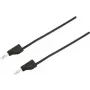 VOLTCRAFT mittajohto [pistoke 4 mm - pistoke 4 mm] 1,5 m musta MSB-300 (MSB-300-1.5-SW)