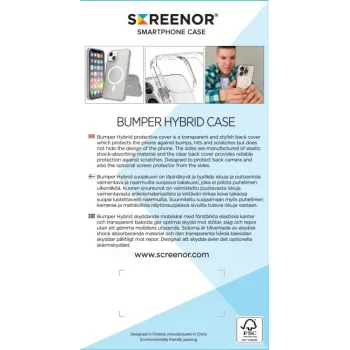 Screenor Bumper Iphone 17 Air Magsafe läpinäkyvä