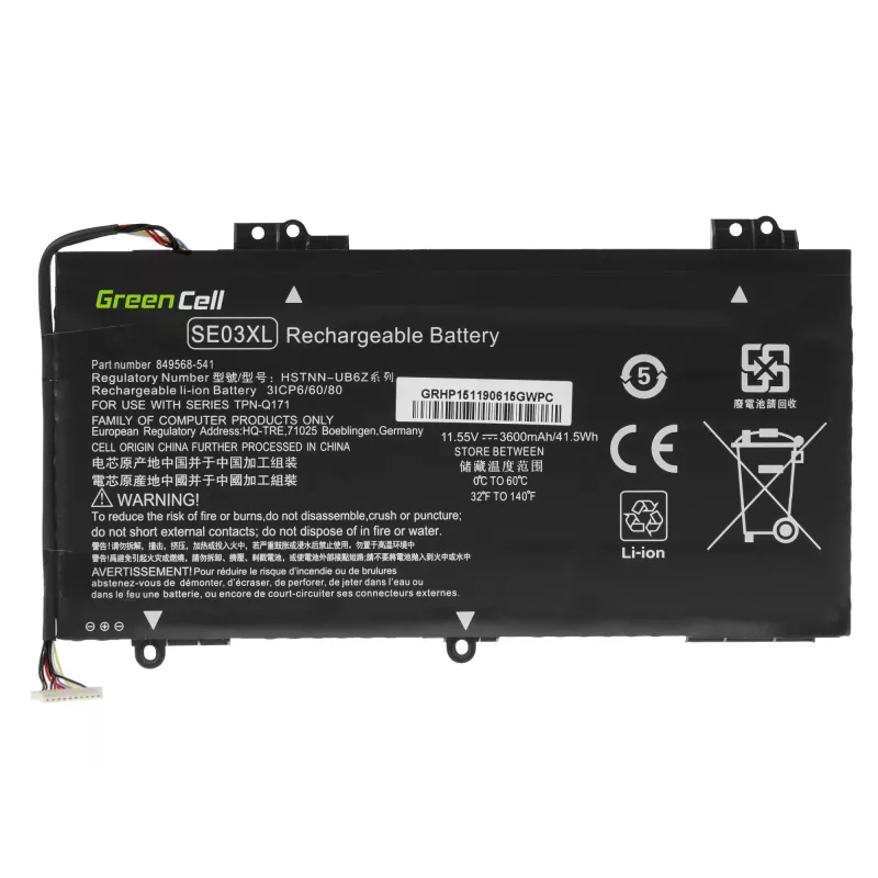 Kannettavan akku SE03XL HP Pavilion