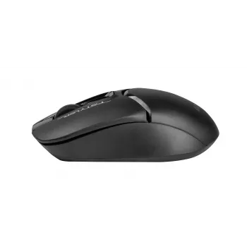 Langaton optinen hiiri A4Tech FM12S musta — 1200 dpi, RF-nano-vastaanotin, 3 painiketta, AA-paristo