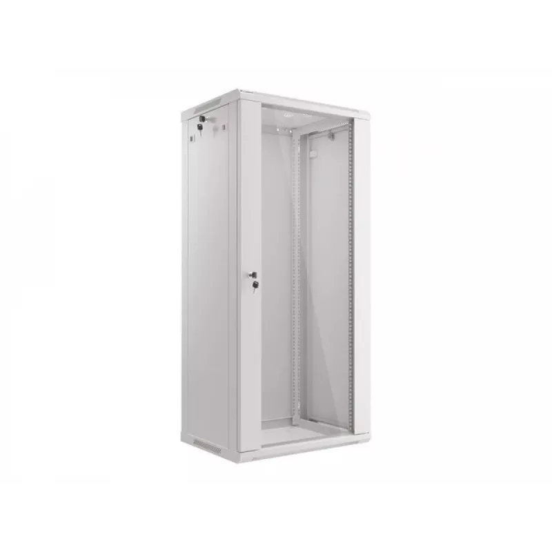 Lanberg WF01-6427-10S räkkikaappi 27U seinäasennus räkki valkoinen