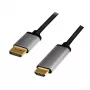 LogiLink CDA0107 videokaapeliadapteri 2 m DisplayPort HDMI musta harmaa