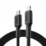 Green Cell PowerStream KABGC07 USB-C–Lightning-kaapeli, 1 m, PD, Apple MFi, musta