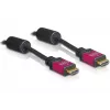Delock 84334 HDMI-kaapeli, HDMI A uros – HDMI A uros, 4K 30 Hz, 3 m