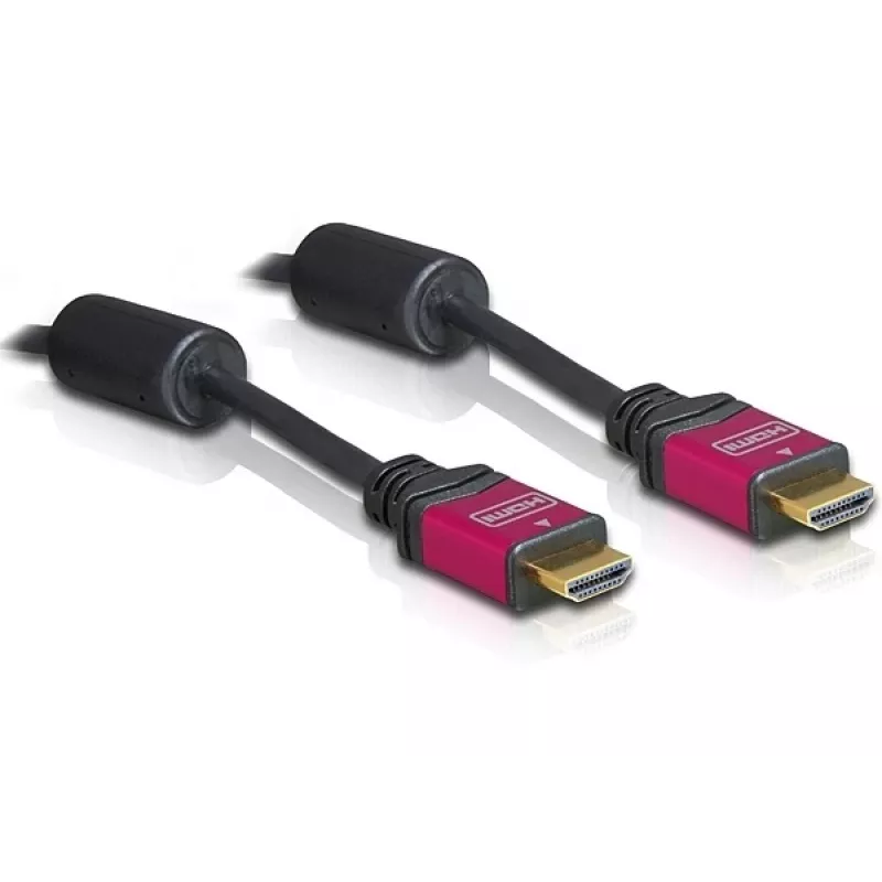 Delock 84334 HDMI-kaapeli, HDMI A uros – HDMI A uros, 4K 30 Hz, 3 m