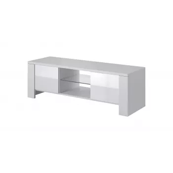 Cama TV-taso WEST 42/130/42 valkoinen/valkoinen kiiltävä