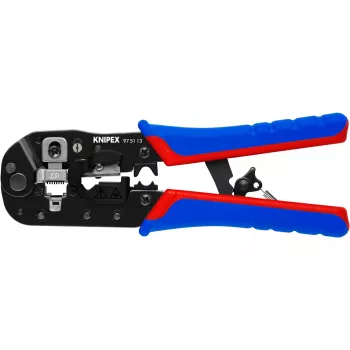 Knipex 97 51 13 kaapelipuristinpihdit musta, sininen, punainen