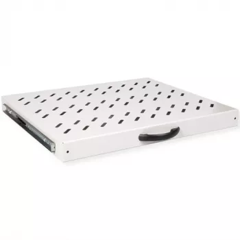 Rack-ulosvedettävä hylly ROLINE 26.21.0275 — 1U ulosvedettävä 25 kg, 35 cm syvyys, harmaa