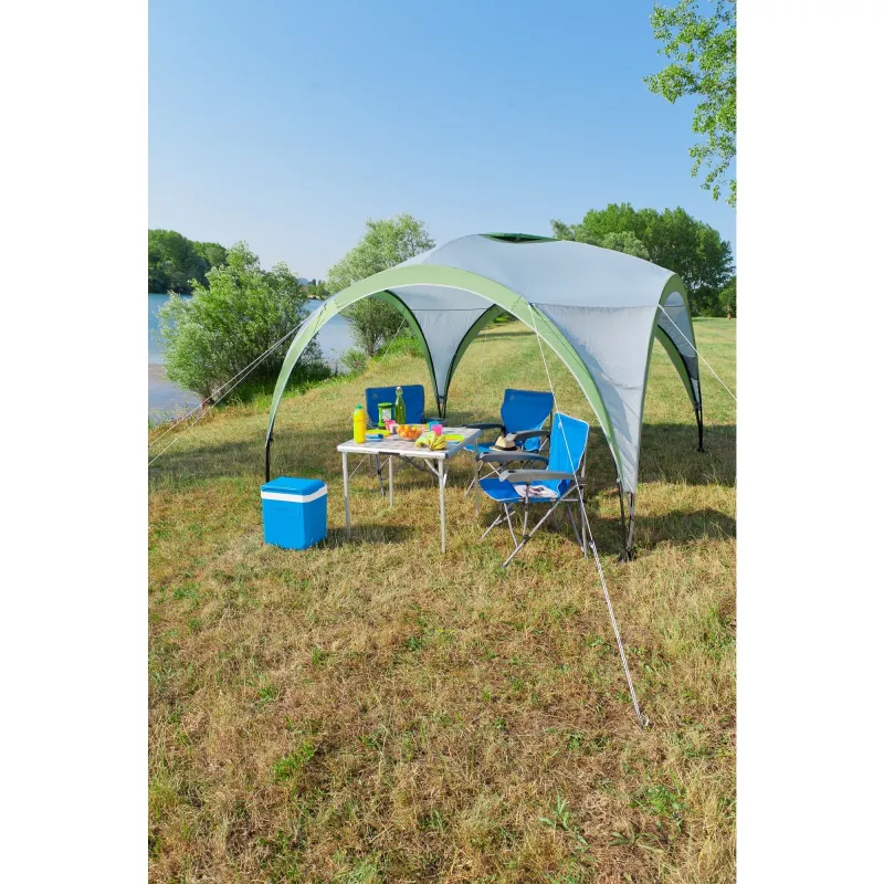 Paviljonki Event Shelter Pro M 3 x 3 m vaaleanharmaa vihreä