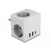Verkkopistokeadapteri tyyppi F DeLOCK 11496 2 USB-liitäntää 5 V 2,4 A 3 A