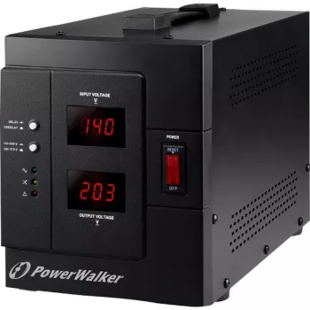 Bluewalker PowerWalker AVR 3000/SIV - automaattinen jännitteensäädin - AC 230 V - 2400 wattia - 3000 VA - 2 lähtöpistorasiaa (10120307)