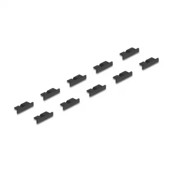 DeLOCK 64243 liitinsuojus USB Micro-B musta 10 kpl