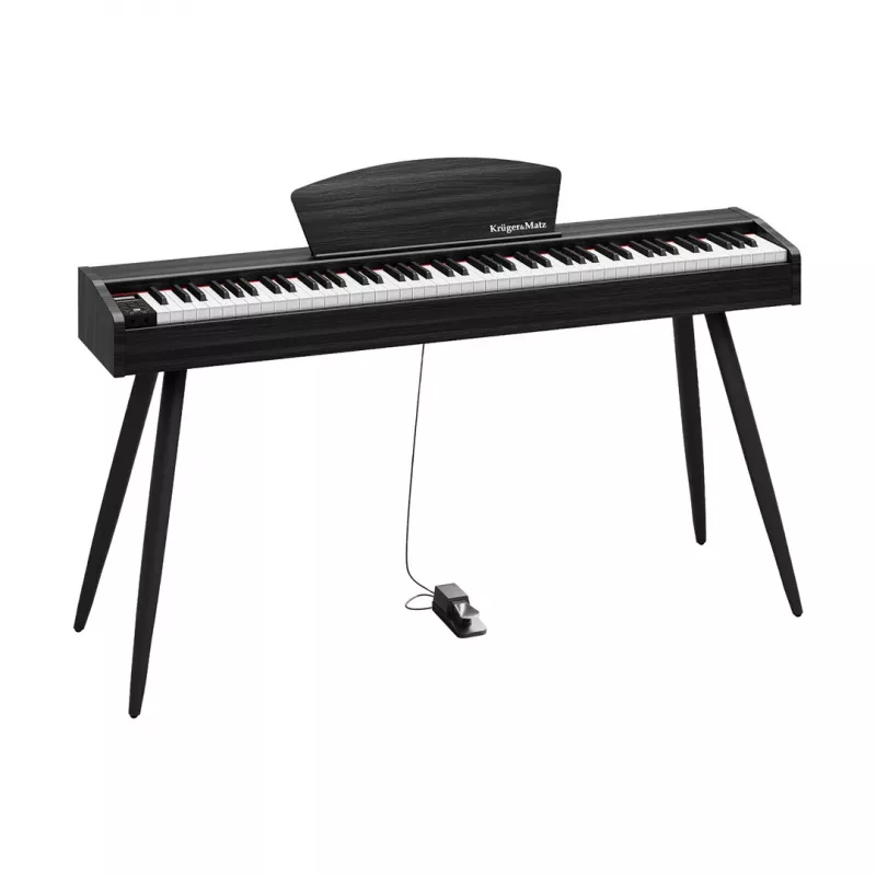 Digitaalipiano Kruger & Matz KMDP-45P-BK — mattamusta pinta, painotetut koskettimet