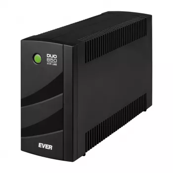 UPS EVER Ever Duo 850 PL T/DAVRTO-000K85/01 850VA Line-Interaktiivinen, 550W, AVR, 3 AC-pistorasiaa, 12V 2×5Ah, Tower