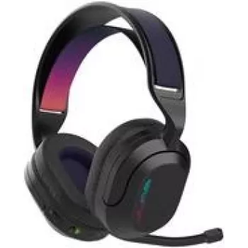 Jlab Nightfall Wireless -peliheadset musta, kahdennetut langattomat yhteydet USB:n tai Bluetoothin kautta, kääntyvä mikrofoni, jopa 70 tuntia akunkestoa