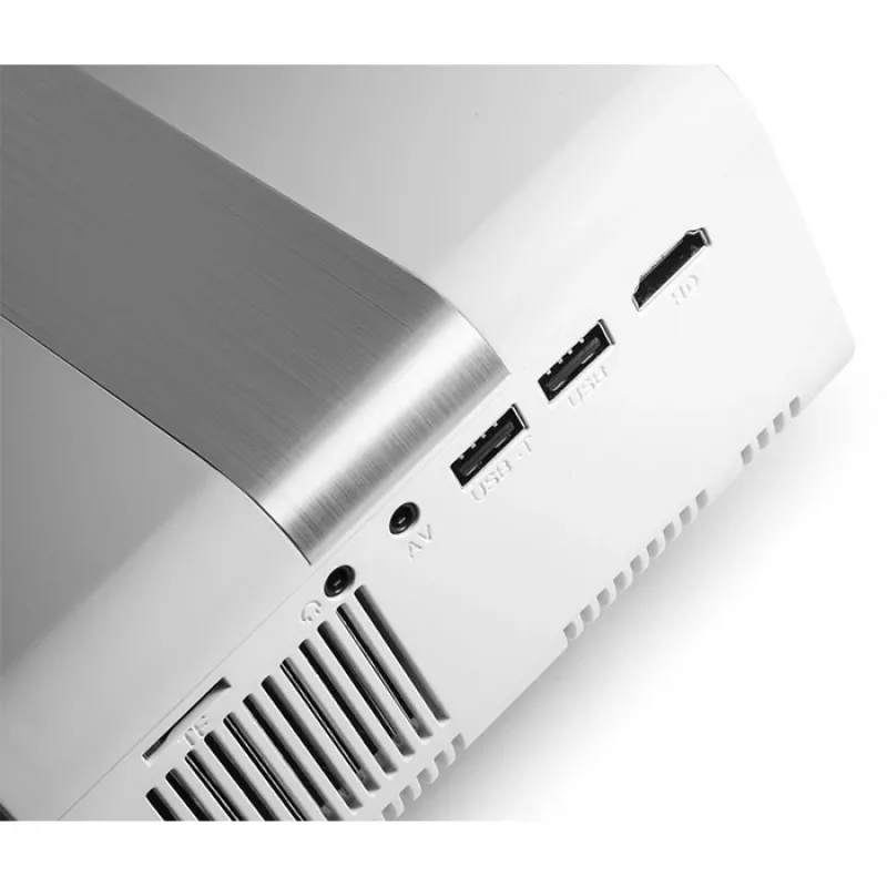 Technaxx TX-127 mini LED-projektori, LCD, HD 720p (1280x720), valkoinen/harmaa