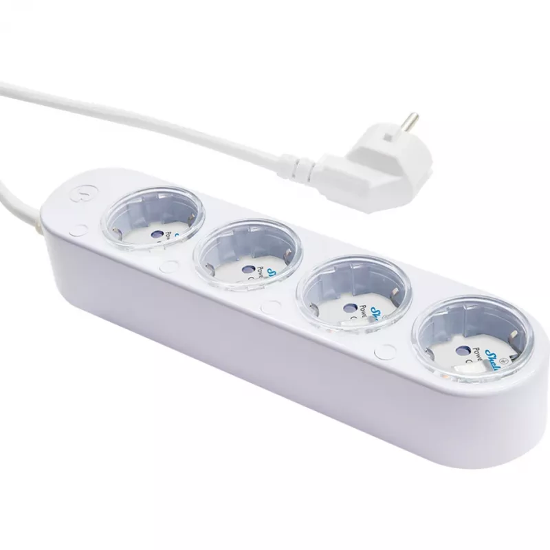 Älykäs 12A Shelly Power Strip 4 Gen4 Zigbee/Matter jatkojohto