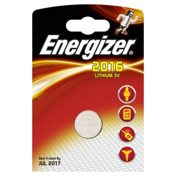 Energizer | CR2016 | Litium | 1 kpl