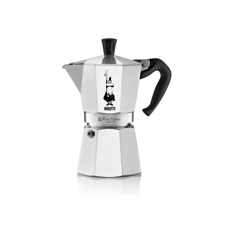 Bialetti Moka Express mokkapannu 0,3 L alumiini, musta
