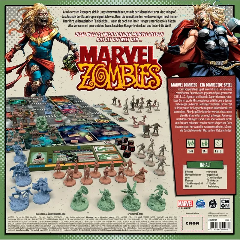 Marvel Zombies: A Zombicide Game, lautapeli
