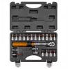 Neo Tools 1/4 kaksisuuntainen momenttiavain, 5-25NM, 21 kpl:n sarja
