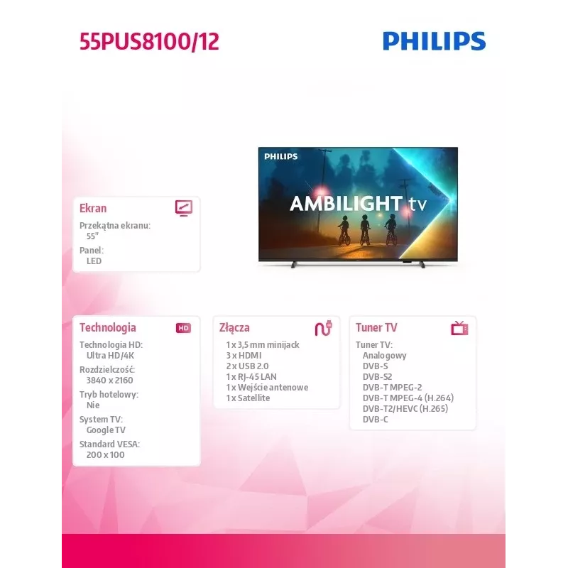 LED-TV Philips 55PUS8100/12 55