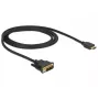 Videokaapeli-adapteri DeLOCK 85582 1 m HDMI Type-A DVI-D musta