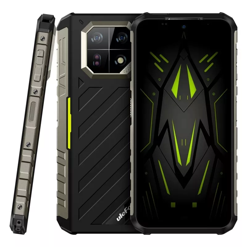 Järeä älypuhelin UleFone Armor 22 4G, 9 GB RAM, 128 GB tallennustila, IP69K, vihreä
