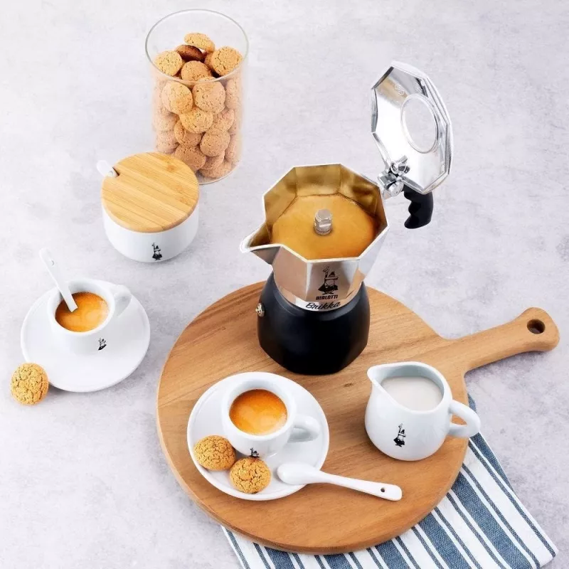 Bialetti Brikka mokkapannu 0,1 L musta, ruostumaton teräs