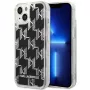 Karl Lagerfeld KLHCP14MLMNMK iPhone 14 Plus 6.7 kova kuori musta / musta Liquid Glitter Monogram
