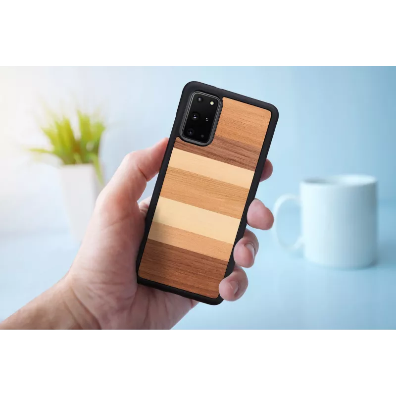 Man and Wood -suojakotelo Samsung Galaxy S20+:lle – musta