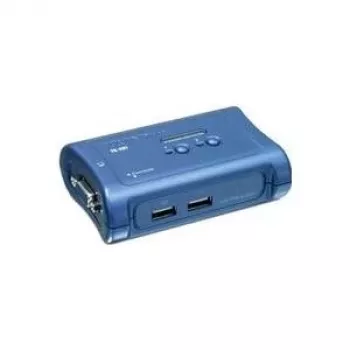 TRENDnet 2-porttinen USB KVM-kytkin ja kaapelisarja, 2048 x 1536 resoluutio, laitevalvonta, automaattinen skannaus, äänimerkki, USB 1.1, yhteensopiva