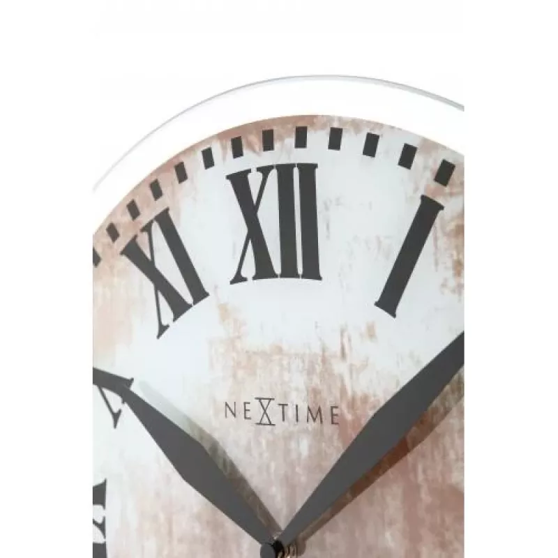NeXtime kello 8162 Romana, Ø43 cm, seinäkello, valkoinen