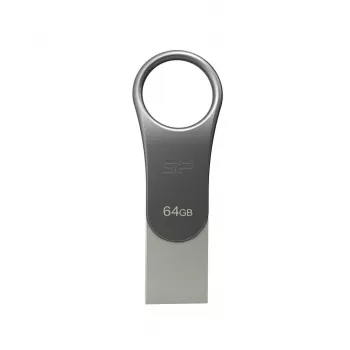 Silicon Power Mobile C80 USB-muistitikku 64 GB USB Type-A / USB Type-C 3.0 (3.1 Gen 1) Titanium
