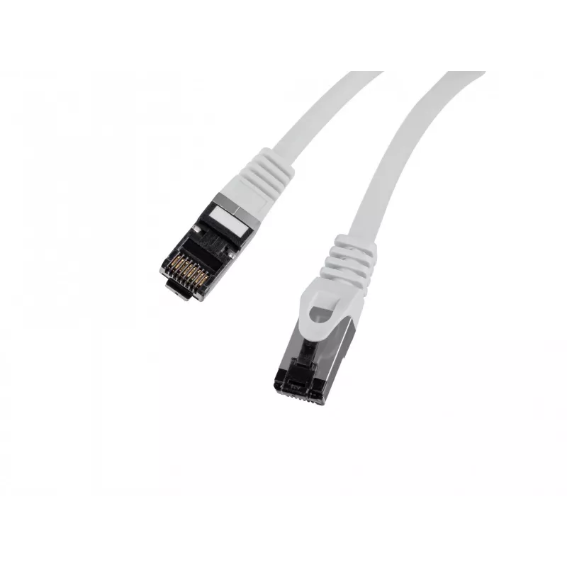 Patchcord cat.8.1 S/FTP CU 5m fluke passed harmaa