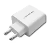 Qoltec 51718 laturi | 45W | 5-20V | 2,4-3A | USB Type-C PD | USB | valkoinen