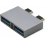 ROLINE USB3.2Gen1 sovitin 2x C - A ST/BU - adapteri - digitaali/data (12.03.2947)