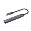 USB 3.0 4-porttinen USB-keskitin SAVIO AK-71 USB-C isännällä, 5000 Mbit/s, 2 vuoden takuu