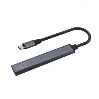 USB 3.0 4-porttinen USB-keskitin SAVIO AK-71 USB-C isännällä, 5000 Mbit/s, 2 vuoden takuu