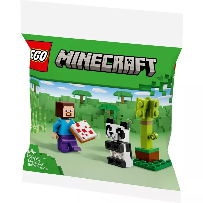 LEGO Minecraft Steve ja Baby-Panda 30672 polybag