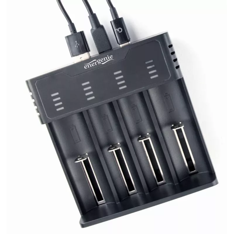 Akkulaturi Gembird BC-USB-02 USB litiumioni NiCd NiMH