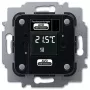 Lämmityssäädin Busch-Jaeger 6224/2.0, uppoasennus, 24 V, LCD, 71×71×30 mm