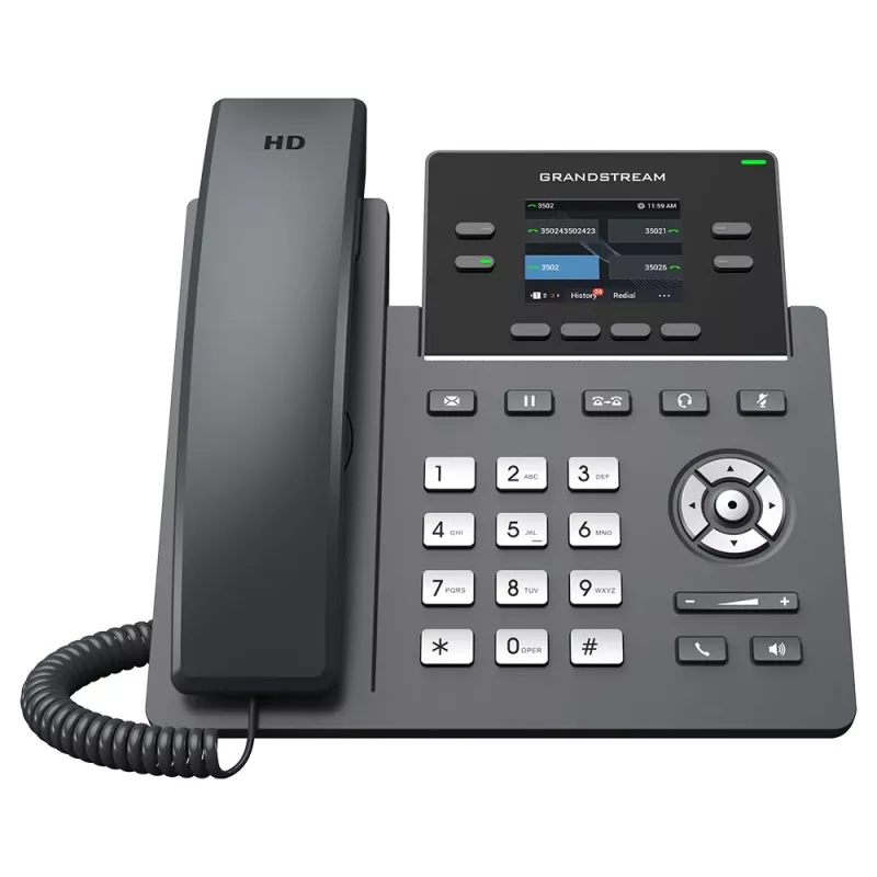 IP-puhelin Grandstream Networks GRP2612G musta 4 linjaa LCD