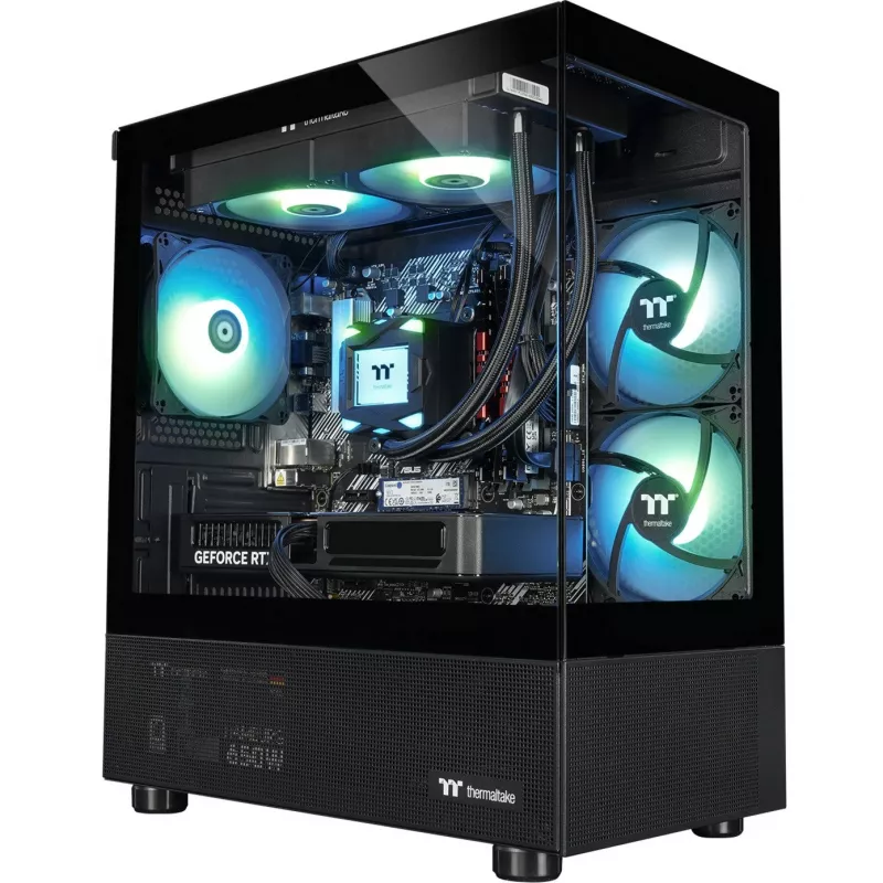 FTW V170A 5060Ti musta, pelitietokone musta/läpinäkyvä, Windows 11 Home